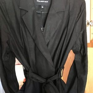 Black linen jacket